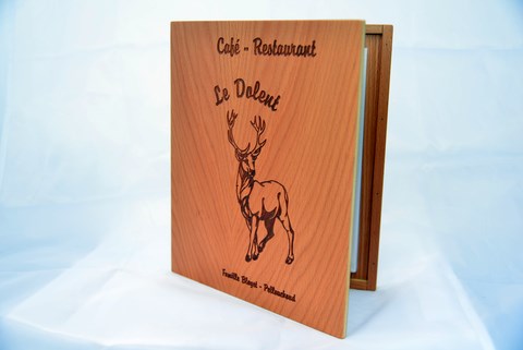 cartes de menus A4 Cartes de menus en bois personnalisable A4